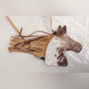 Unique Leather Horse Face Purse